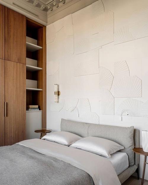 Лёгкий, воздушный, при этом роскошный интерьер квартиры, с натуральными материалами, современным дизайном и классической основой. 06