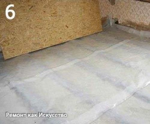 Черновой пол в деревянном доме. 05 Черновой пол в деревянном доме. 05