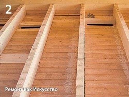 Черновой пол в деревянном доме. 01 Черновой пол в деревянном доме. 01