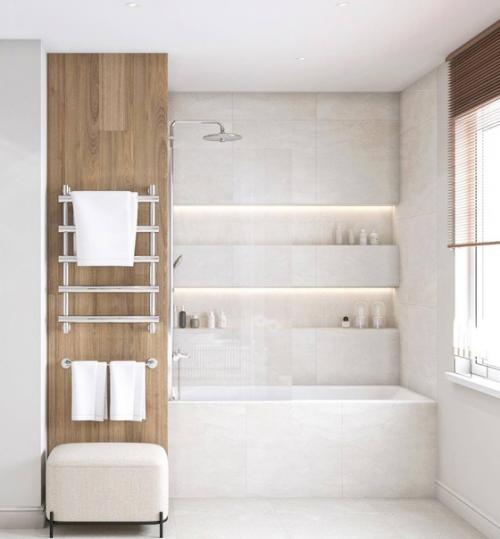 Утренняя подборка светлых интерьеров санузлов. 02