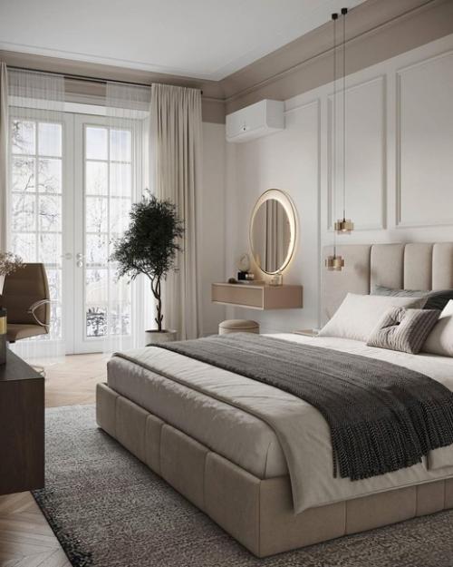 Напишите ваше мнение о дизайне этой спальне. 01