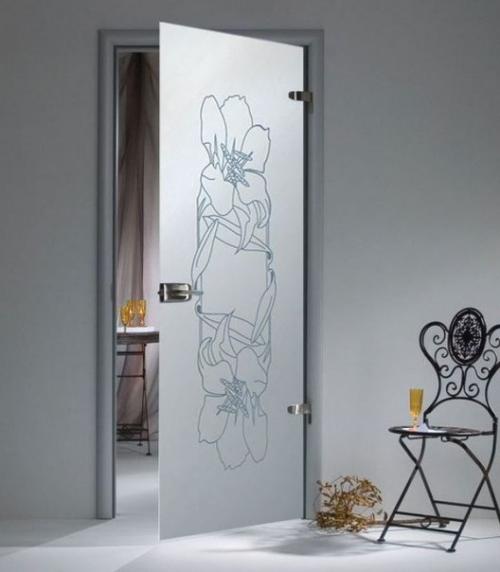 Стеклянные двери - беспроигрышный вариант для помещений в стиле техно или хай - тек! 04