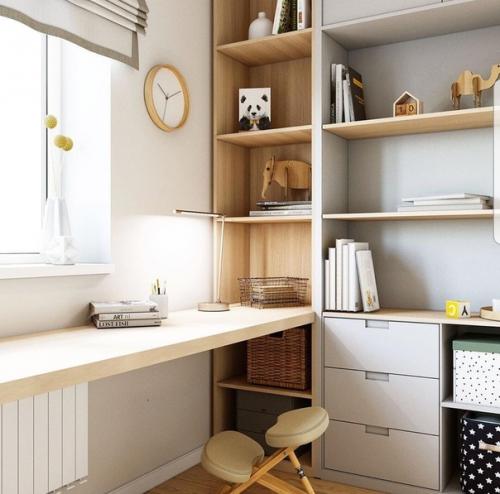 Светлый и уютный интерьер детской комнаты. 03