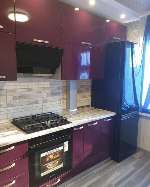 Необычный цвет для кухни. 02