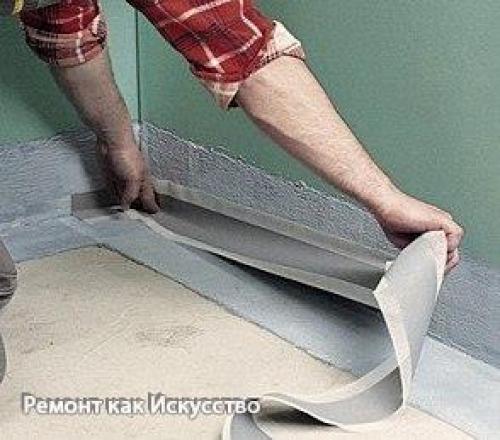 Гидроизоляция пола в ванной комнате своими руками. 06