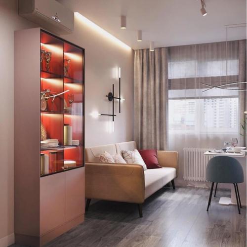 Вариант дизайнерского проекта для кухни в 13 кв. 01