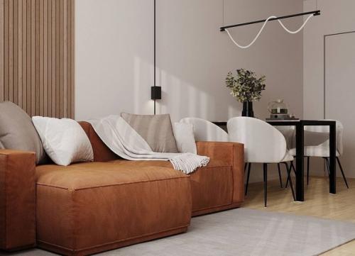 Светлый интерьер с яркими акцентами. 09