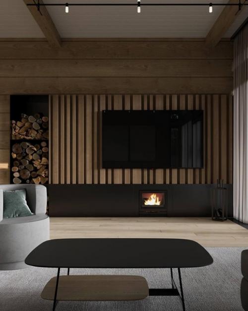 Интерьер загородного дома, куда с удовольствием хочется приезжать и забывать о всех своих будничных проблемах. 09