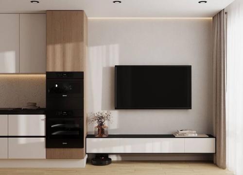 Светлый интерьер с яркими акцентами. 02