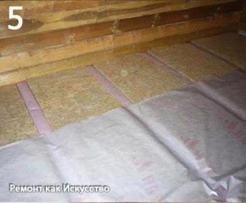 Черновой пол в деревянном доме. 04 Черновой пол в деревянном доме. 04