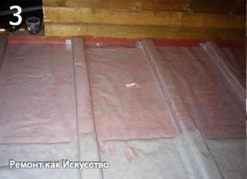 Черновой пол в деревянном доме. 02 Черновой пол в деревянном доме. 02