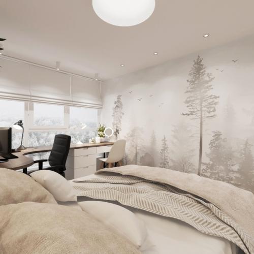 Спальня для молодой семьи в Новосибирске. 02