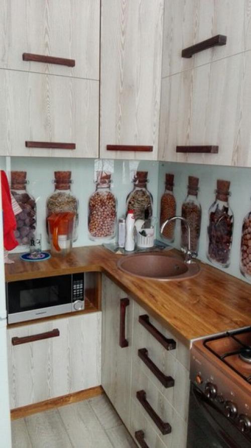 Кухня, сделанная полностью нашими с мужем руками (кроме бытовой техники и сантехники. 01