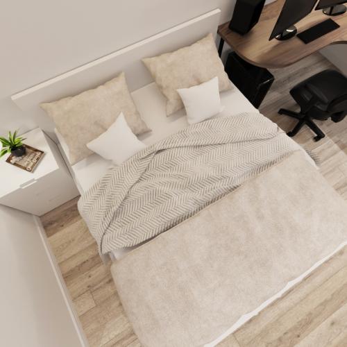 Спальня для молодой семьи в Новосибирске. 05