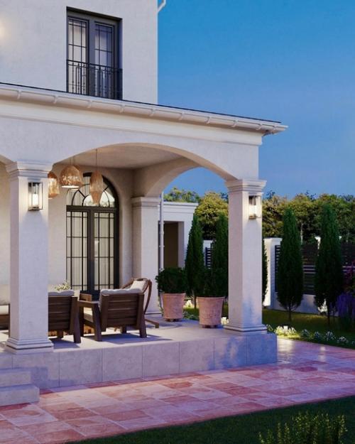 Арки и простая отделка секрет уюта этого проекта. 09