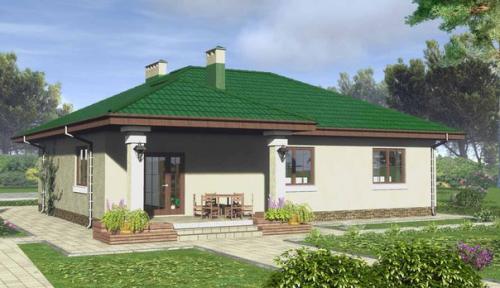 Проект дома из блоков с эркером (134, 3 м 2). 06 Проект дома из блоков с эркером (134, 3 м 2). 06