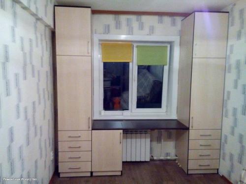 Шкафы вокруг окна. 01