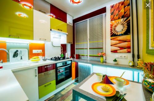 До и после ремонта: яркая кухня - трансформер площадью 6 кв. 01