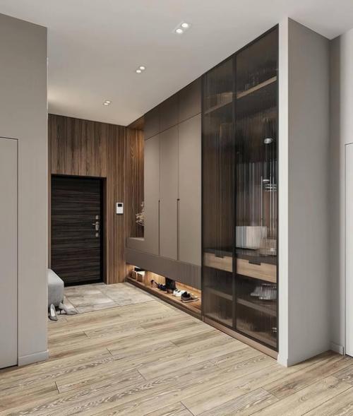 Интерьер просторной и светлой двухкомнатной квартиры для молодой семьи. 09