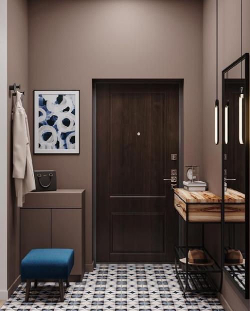 Проект квартиры площадью 43 м 2. заказчики проекта - молодая пара. 08