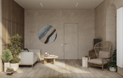 Интерьер в светлых тонах. 02