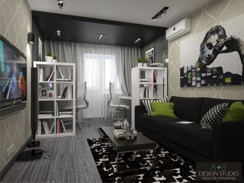 Дизайн - проект квартиры для семьи программистов. 03