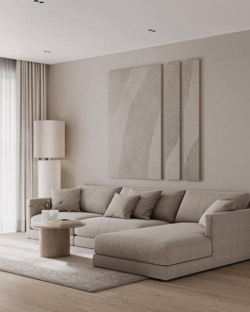 Интерьер уютной кухни - гостиной. 07