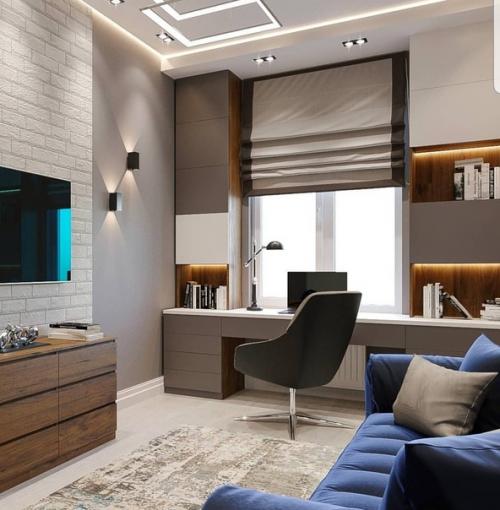 Интересное решение для комнаты около 14 кв. 03