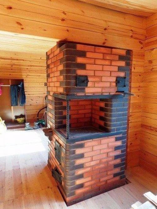 Хорошая идея, печь с камином! 02