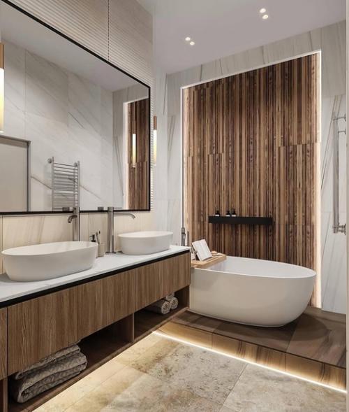 Интерьер просторной и светлой двухкомнатной квартиры для молодой семьи. 06