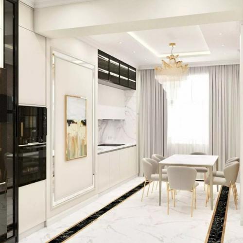 Еще один замечательный дизайн - проект в светлых оттенках. 03