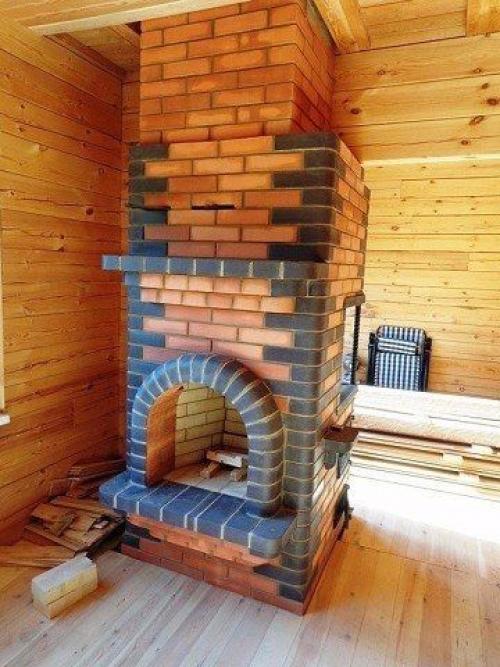 Хорошая идея, печь с камином! 03