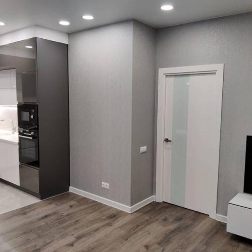 Без ярких акцентов, без декора, все серое и белое, чтобы глаза отдыхали. 07