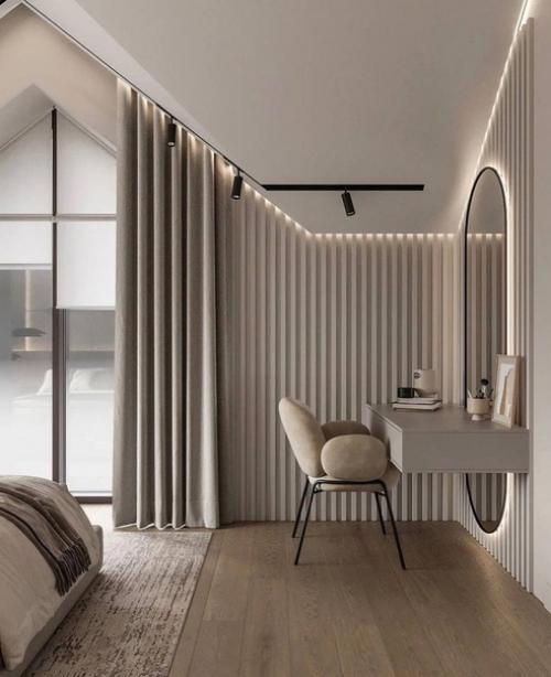 Проект спальни на мансардном этаже. 02