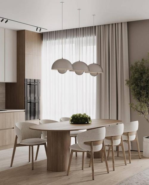 Интерьер уютной кухни - гостиной. 04