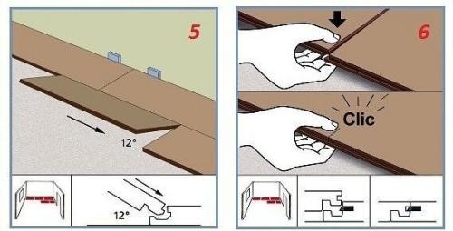 Наглядная схема укладки ламината, в которой пошагово показан весь процесс - от подготовки основания до выбора рисунка раскладки. 08