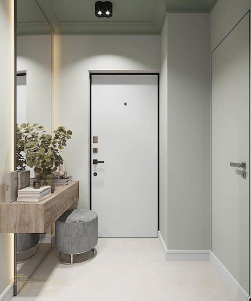 Прихожая в нейтральных цветах. 01
