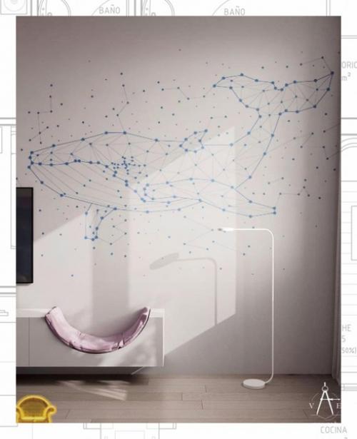 Фиолетовый для оформления интерьера детской комнаты помогает сконцентрировать внимание и открыть творческий потенциал ребенка. 01