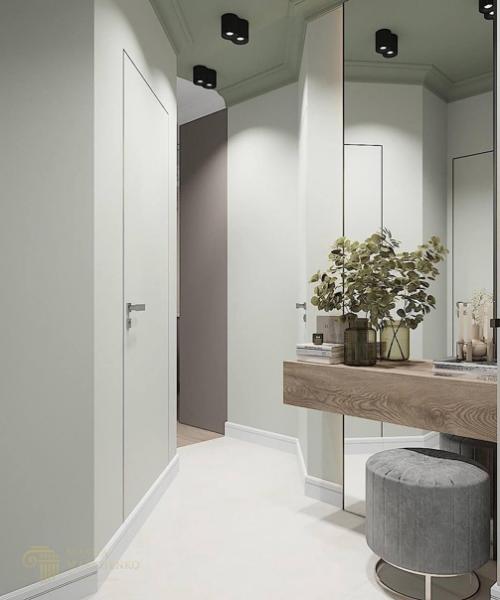 Прихожая в нейтральных цветах. 02