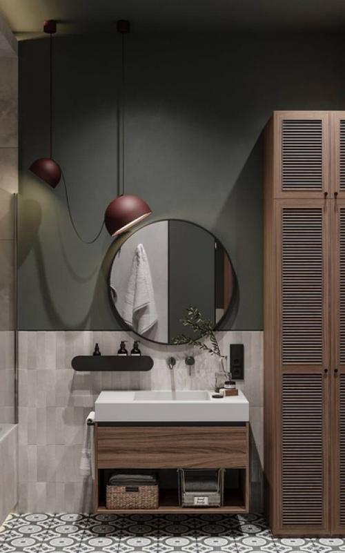 Комфортная и функциональная ванная комната. 01