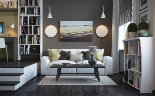 Современный дизайн однокомнатной квартиры 37 кв. 01