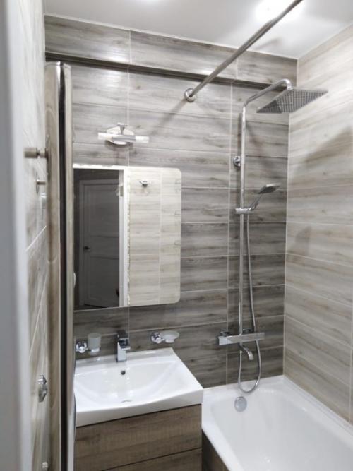 Закончили ремонт в ванной и туалете. 03