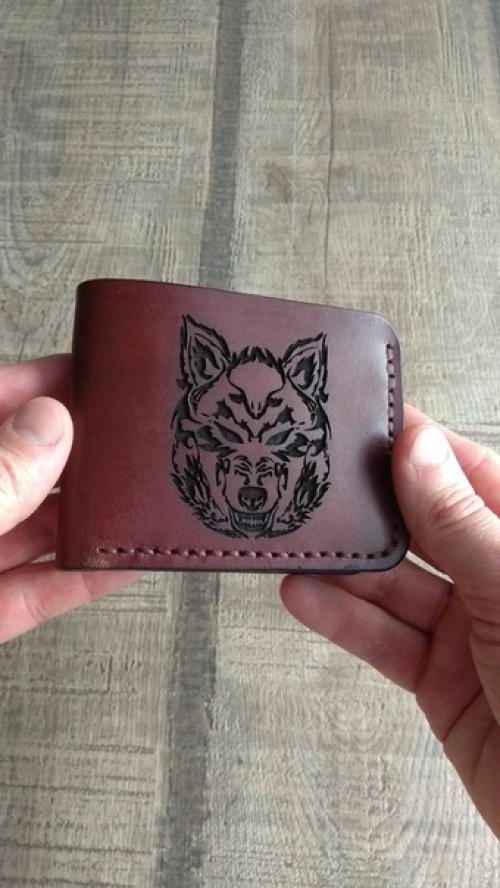 Кошеле сшит вручную из шорно - седельной кожи 2 мм. 01