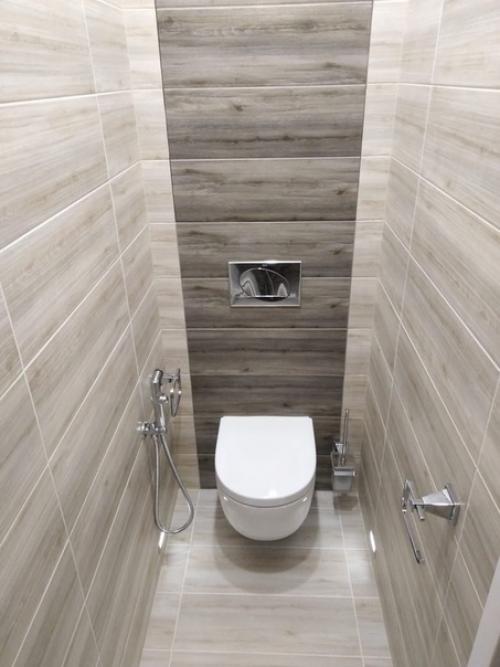 Закончили ремонт в ванной и туалете. 08