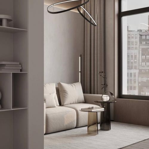 Интерьер светлого кабинета. 03