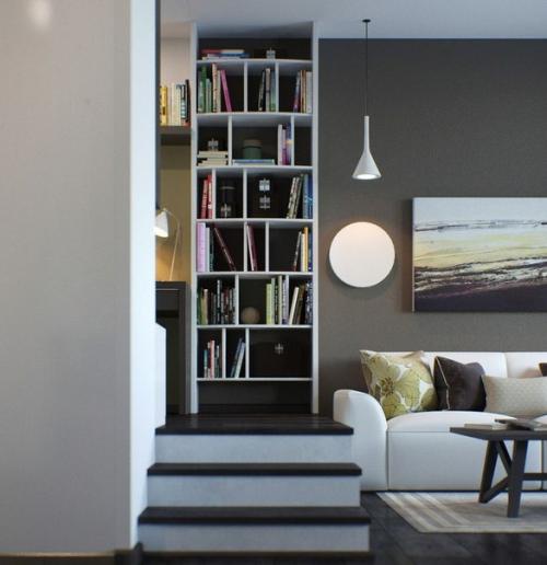 Современный дизайн однокомнатной квартиры 37 кв. 05