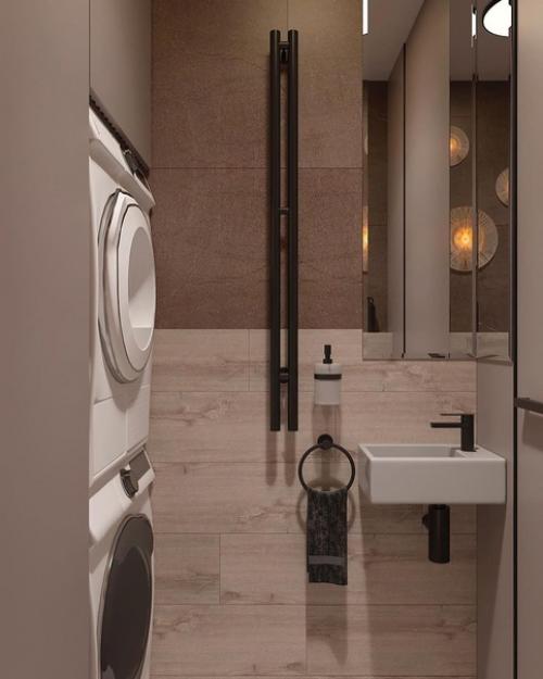 3 совершенно разных, но стильных санузла. 08