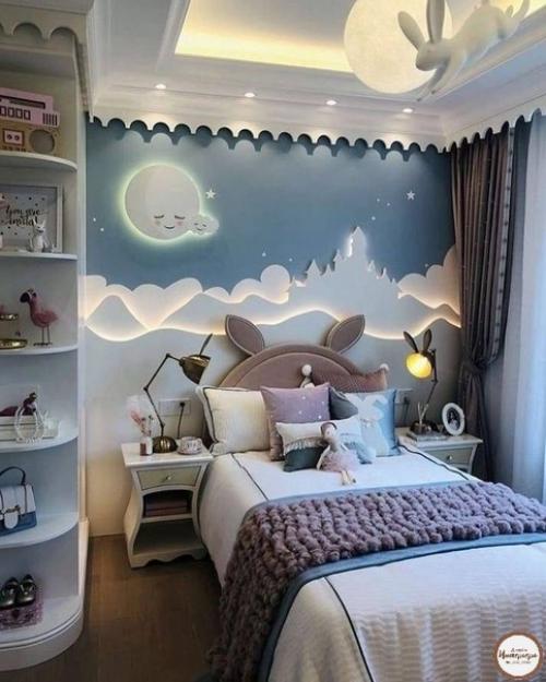 Отличные световые решения в детской комнате. 04