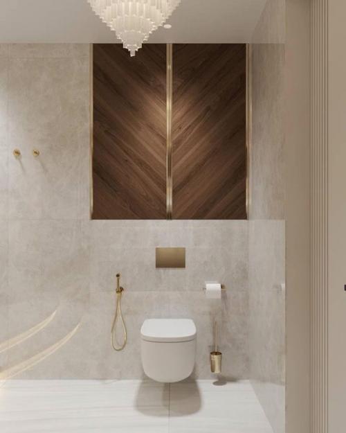 Очень атмосферный интерьер ванной комнаты. 05