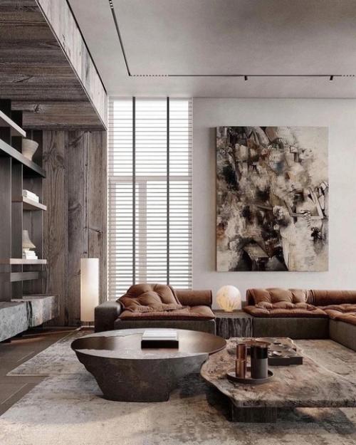 Роскошный загородный дом с отделкой в природном стиле. 03